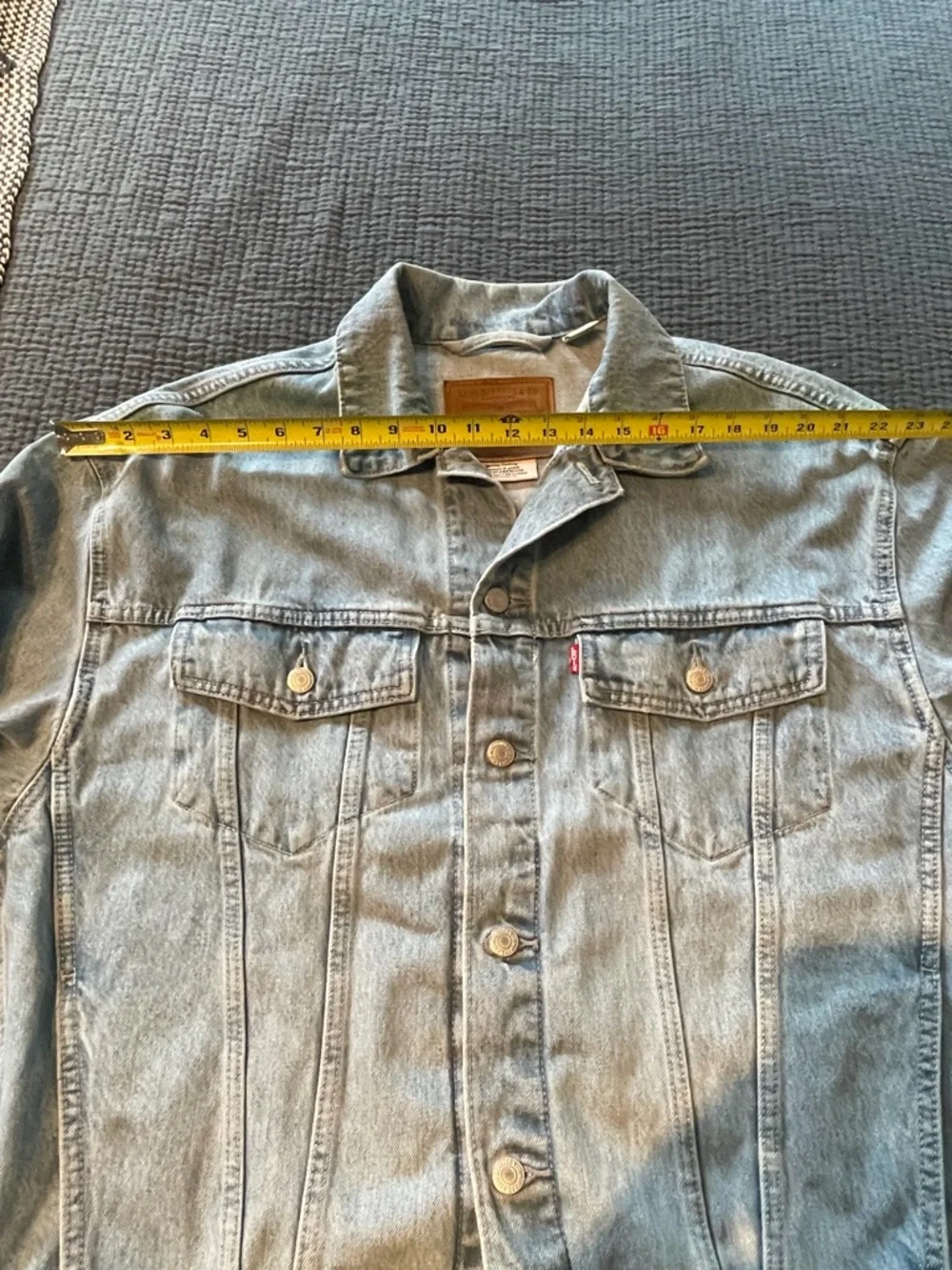 Levi's Light Wash Denim Jacket in Blue - Picture 5 of 10